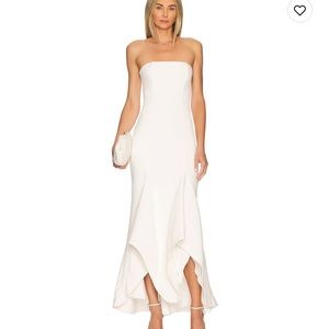 White Strapless Lovers + Friends Dress